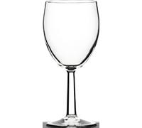 Toughened Saxon Wine Glass 12 oz (34cl) Goblet Lined and Stamped at 125, 175 & 250ml CE - Pack Size: 1x12