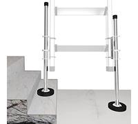 TOUGHER Ladder Leveler Pair,Ladder Accessories Tools Working on Stairs, Adjustable Ladder Leveler for Stable Platform and Ground Level for All Surfaces-Standard Version (20")