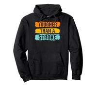 Tougher Than A Stroke Red Ribbon Stroke Survivor Awareness Pullover Hoodie
