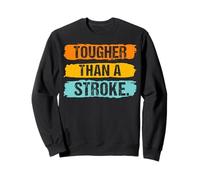 Tougher Than A Stroke Red Ribbon Stroke Survivor Awareness Sweatshirt