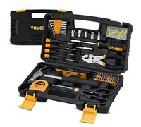 ToughHub 134-Piece Tool Kit - Home & Car DIY Hand Tools Set with Hammer, Hex Keys, Screwdrivers, Sockets, Measuring Tape, Fasteners & Tool Box - Complete Repair & Maintenance Set