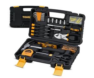ToughHub 134-Piece Tool Kit - Home & Car DIY Hand Tools Set with Hammer, Hex Keys, Screwdrivers, Sockets, Measuring Tape, Fasteners & Tool Box - Complete Repair & Maintenance Set