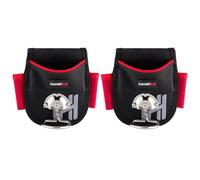 ToughHub Work Tool Belt Pouch with Multi-Pockets, Hammer Holder, Drill Holster, Screw Pouch - Tool Apron for Electricians, Gardeners, Carpenters, Builders (Hammer Holder (Pack of 2))