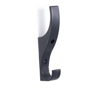 Toughook XL Unbreakable Hooks 7 Pack (Black) Tough Heavy Duty Plastic Hook. Wall Mounted Pegs for Bathroom, Kitchen, Bedroom, Bag, Hat, Coats. Child-Friendly Design for Schools, Home & Office