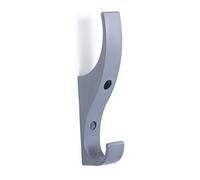 Toughook XL Unbreakable Hooks 7 Pack (Mid Grey) Tough Heavy Duty Plastic Hook. Wall Mounted Pegs for Bathroom, Kitchen, Bedroom, Bag, Hat, Coats. Child-Friendly Design for Schools, Home & Office