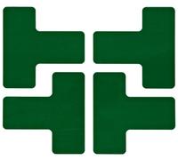 Toughstripe Division Marker, 50.80mm x 127mm x 127mm, Green, Pack of 20