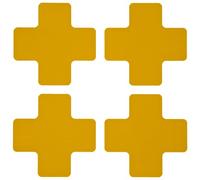 Toughstripe + Shaped Center Marker, 50.80mm x 127mm, Yellow, Pack of 20