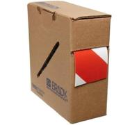 Toughstripe Striped Ribbon, 50.80mm x 30.48m, Red/White