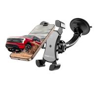 ToughTested TT-4S-MAM Mammoth Windshield Mount with Claw Grip Holder | 360° rotating phone holder for car with extra-large suction cup, expandable claw grip, and one-hand quick release