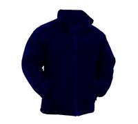 TOUGHWEAR NO QUALITY NO FUTURE Mens Heavy Duty Winter Extra Thick Padded Anti Pill Work Fleece Jacket Full Zip UK Sizes S-2XL (NAVY, S)