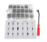 TOUISEDGI 415Pcs 18 Sizes Assorted Clip Trim Car Push Pin Rivet Bumper Door Panel Retainer W/Screwdriver Universal Fit Variety of Vehicles