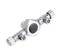 TOUISEDGI Aquarium CO2 Splitter Valve Fish Tank Multi Ways Distributor Split to Different Outlets and Anti-slip Design for Precise Regulation of CO2 and Pressure Gauge Connector (2 passes)