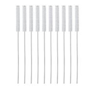 TOUISEDGI Hearing Aid Tube Brush, 10pcs 2.5mm Hearing Aid Vent Brush Professional Nylon Hair Hearing Aid Tube Cleaning Tool Accessory