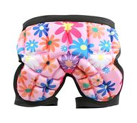 TOUISEDGI Kids Hip Protection Pad, Lightweight Kids Protection Protective Gear Guard Lycra Fabric Pad for Skiing Roller Skating Snowboard(Red)