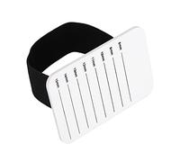 TOUISEDGI Makeup Eyelash Tray Strip Stand Eyelash Extension Hand Plate Lashes Grafting Holder Lightweight Scale Mark Clear White Color Salon Personal Use