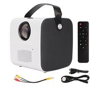 TOUISEDGI WiFi Movie Projector, Portable Low Noise 30-120 Inch HD Video Projector for Home 100-240V for 10 System PC DVD Player(British Standard)