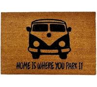 Touka Adventure-themed CAMPER VAN 100% Natural Eco Coir Dirt Absorbent Rectangular Entrance Mat| Heavy Duty | Indoor/Outdoor Door Mat | Non-Slip | Easy to clean (60 x 90 cm)