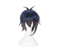 Touken Ranbu Online Mikazuki Munechika Cosplay Wig Short Heat Resistant Synthetic Hair Wig + Wig Cap