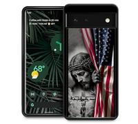 Toulas for Google Pixel 8 Case,The Christian God Jesus Blessed The American Flag Design，All-Round Protection Shockproof Anti-Scratches TPU Cover,Cases for Woman Man