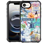 Toulas for iPhone 16E Case,Beach Collage East Coast Aesthetic Design，All-Round Protection Shockproof Anti-Scratches TPU Cover,Cases for Woman Man