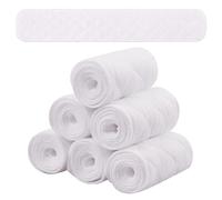 Toulite 6 Pcs Cotton Bra Liners Boob Sweat Pads 3 Layer Rectangle Under Bra Pads Sweat Liners for Women Sweating Supplies, White, Medium