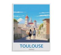 Toulouse France,Puzzle 1000 Pieces Wood Puzzle Adult Children'S Educational Toy Family Decompression Game(75x50cm)-M98