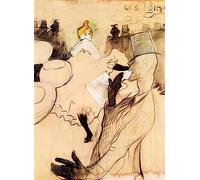 Toulouse Lautrec A4 Photo the goulue and valentin the boneless one 1891