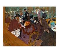 Toulouse-Lautrec At Moulin Rouge Painting Unframed Wall Art Print Poster Home Decor Premium