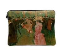 Toulouse Lautrec Moulin Rouge Impressionism Painting Computer and Tablet Cover - 14-15 Inches - Protective Laptop Sleeve Printed in France