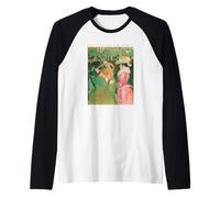Toulouse Lautrec The Dance for Artists Raglan Baseball Tee