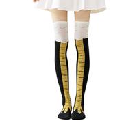 Toumett 1 Pair Chicken Leg Socks Women Men Gifts,Funny Chicken Feet Socks,Novelty,3D Cartoon Animal Paw Knee-High Casual,For Kids Comedy Weird Cosplay Crazy Hen Party Funky Accessories