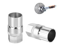 Toumett 2 Pcs Cassette Removal Tool,Bicycle Freewheel Remover,Bottom Bracket,Bike Crank for Shimano,Carbon Steel Lockring for Mountain, Compatible with Sunrace Sram Dnp 6 7 8 9 10 11 Speed & Repair