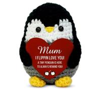 Toumett Cute Handmade Crochet Penguin Plush, For Mum To Show Sincere Love, Ideal First Mothers Day, Funny I Love You Present Emotional Cute Decor, for Birthday Mother Day Mama in Law Bonus Step
