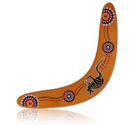Toumett Wooden Boomerang for Adults - Easy-to-Throw V-Shaped Returning Boomerang | Durable Outdoor Flying Saucer Toy Suitable for Backyard Games,Outing Family Fun,Beach Play Toy,Safe & Sturdy Design