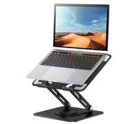tounee Laptop Stand for Desk, Adjustable Computer Stand Holder with 360? Rotating Base, Ergonomic Laptop Riser Compatible with MacBook Pro Air, All