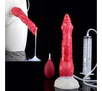 TOUNID Ejaculation Dildo Realistic Dragon Dildo with Spray Function Hands-Free Suction Cup Dildos Spray Squirting Plugs Liquid Silicone Multi Colour Sex Toy