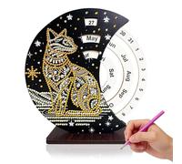 Touosy Gift Girl 9 Years Old Diamond Painting Calendar Creative Diamond Art with Tools and Accessories Table Calendar Home Decor for Kids Adults
