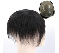 Toupee For Men Human Hair, All Injected Pu Human Hair Replacement System Thin Skin Mens Toupee Transparent Hair Units,5.5 * 8.5in