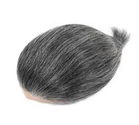 Toupee for Men Human Hair,MoNo Lace Front Hairpiece,Replacement System with Pu around(1B40#,6"X9")