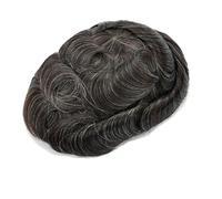 Toupee For Men Lace Front Wig Double Knots Mono NPU Human Hair Men Capillary Prosthesis Hair Straight Hair Toupee 7x10#110#Color 220