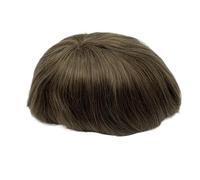 Toupee for Men Super Thin Skin Men's Toupee Natural Indian Human Hair Male Wig 0.02-0.04mm Prosthesis Hair System for Men Natural-Looking Hair Pieces(7#)