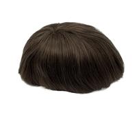 Toupee for Men Super Thin Skin Men's Toupee Natural Indian Human Hair Male Wig 0.02-0.04mm Prosthesis Hair System for Men hairpiece Replacement System(4#)