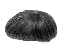 Toupee for Men Super Thin Skin Men's Toupee Natural Indian Human Hair Male Wig 0.02-0.04mm Prosthesis Hair System for Men Natural-Looking Hair Pieces(1B40#)