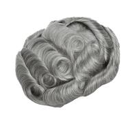 Toupee for Men Units Toupee Male Capillary Prosthesis Australia Men Toupee Transparent Pu & Swiss Lace Male Wig Natural Human Hair Mens Hair hairpiece Replacement System(1B80#)