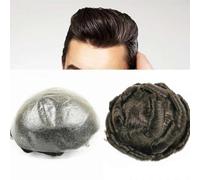 Toupee For Men With 100% European Human Hair 8x10 Inch Hairpiece For Men 0.06mm Super Thin Skin Hairsystem Mens Toupee
