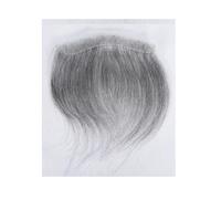 Toupee for Men's 0.06mm Brown Straight Man Toupee V Style Frontal Hairline For Men 16cm Human Hair Ultra Thin Skin PU Men's Capillary Prosthesis Human Hair System for Men(16x3.5cm,Grey)