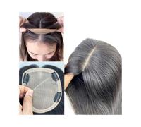 Toupee Hair for Women, Human Hair Toppers for Women, 13×15 cm Large Coverage Straight Hair Topper with Baby Hair, 10-22 Inch Natural Black Malaysia Virgin Hair Toppers,for Daily Wear(18 inches)