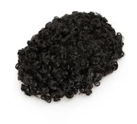 Toupee Men Wig Breathable Wigs For Men Black 25Mm Curly 100% Natural Human Hair 130 8x10#15mm Wave 1B