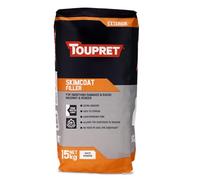 Toupret Exterior Skimcoat Filler - Ultra-Smooth Masonry & Render Surface Prep - High-Bond, Weather-Resistant, Paint-Ready Exterior Filler - 15kg