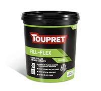 Toupret Fill-Flex - Flexible & Crack-Resistant Interior Filler for Tough Surfaces - Elastic Compound for Cracks, Movements & Control Joints - Easy Sand, Paintable - 1 kg